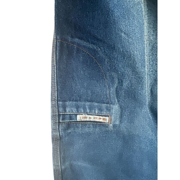 HEAVEN & HELL Vintage Men's 761 Wide Leg Medium Wash Jeans Size 36 - Picture 11 of 13